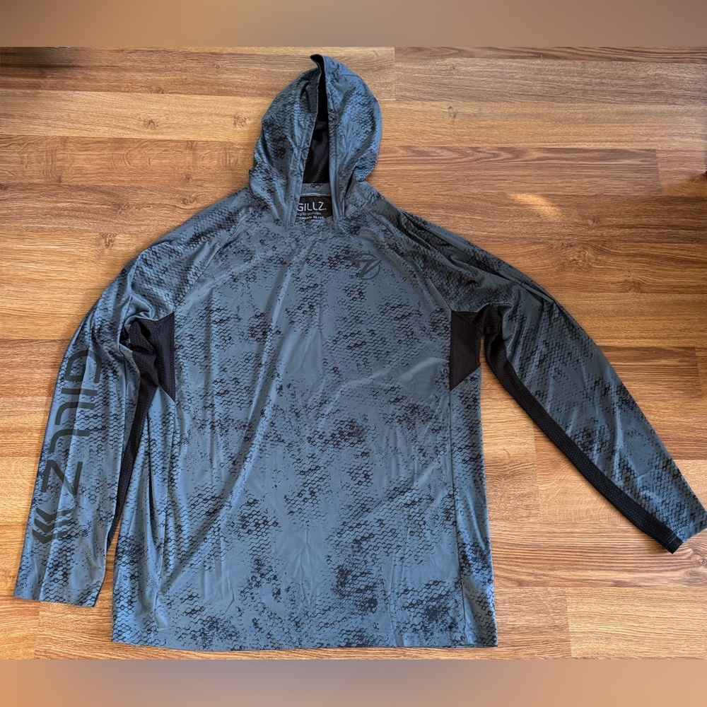 Size - XL Longsleeve hooded performance shirt.